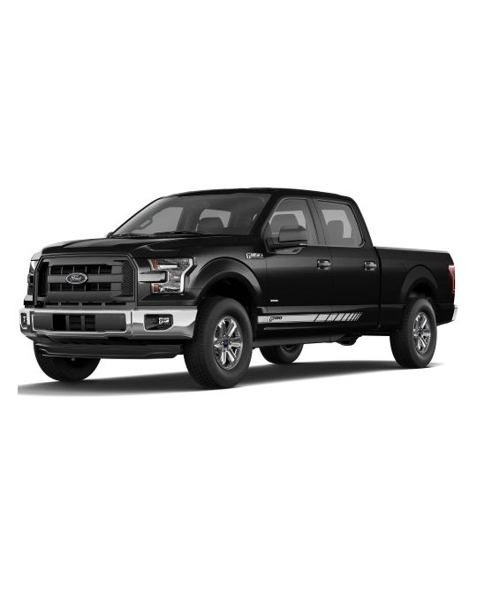 Ford Graphics Kit - Speed Stripe Kit Gloss White