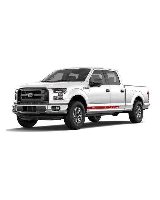 Ford Graphics Kit - Speed Stripe Kit Red/Black