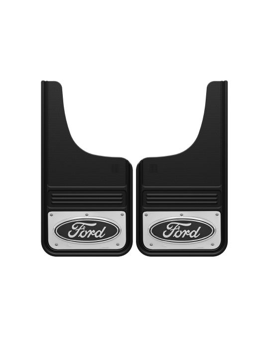 Ford Splash Guards - Front Ford Logo Stainless Steel