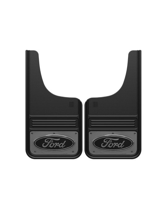 Ford Splash Guards - Front Ford Logo Gunmetal Grey