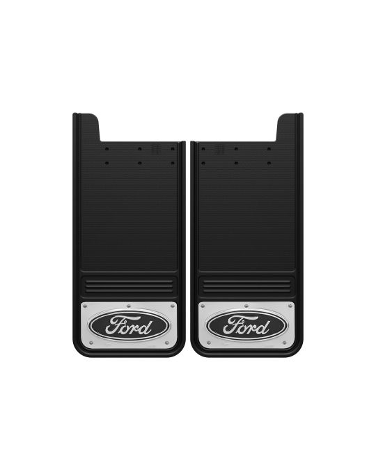 Ford Splash Guards - Rear Ford Logo Stainless Steel