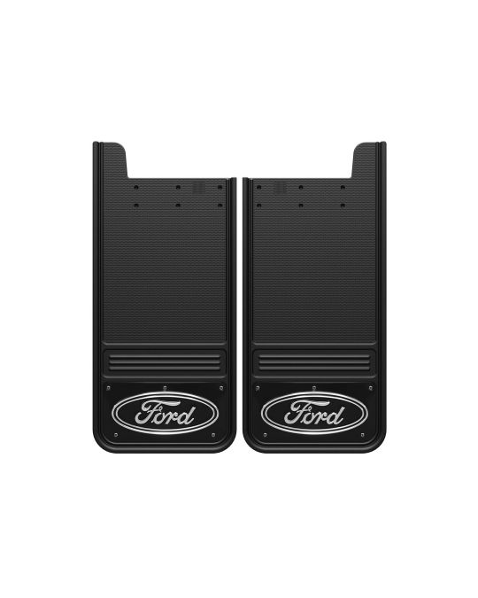 Ford Splash Guards - Rear Ford Logo Black