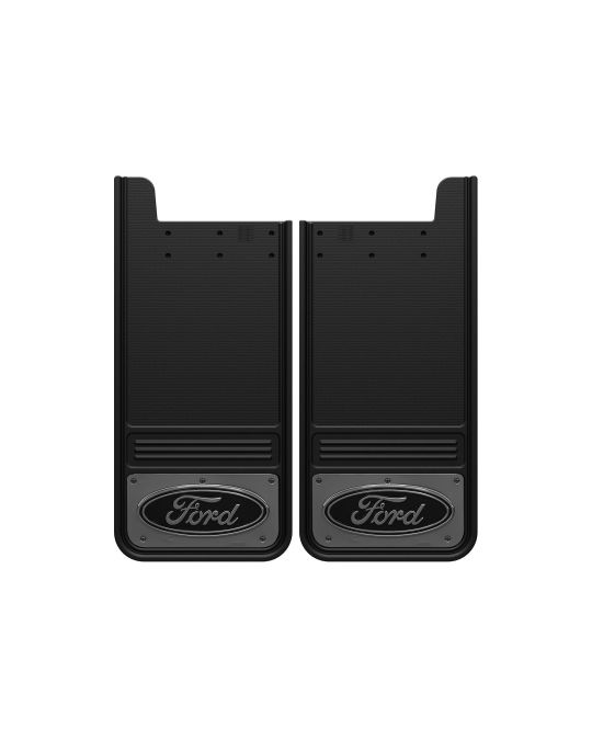 Ford Splash Guards - Rear Ford Logo Gunmetal Grey