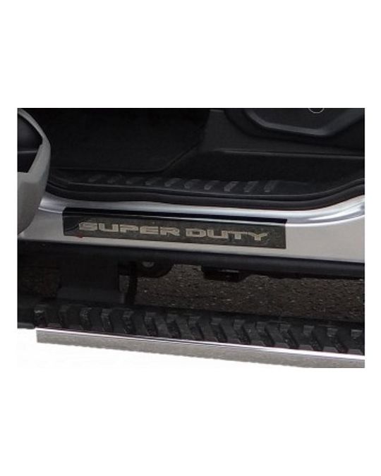 Ford Door Sill Plates - Regular / Super Cab - Black Chrome