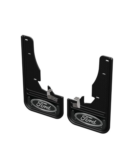 Ford Splash Guards - Front - Black Ford Oval Logo