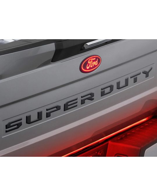 Ford Black Platinum Stainless Steel Tailgate Super Duty Badge
