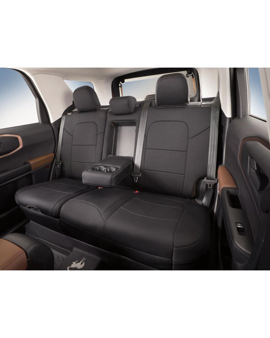 Ford Seat Covers Neoprene Rear 60/40 With Armrest Black