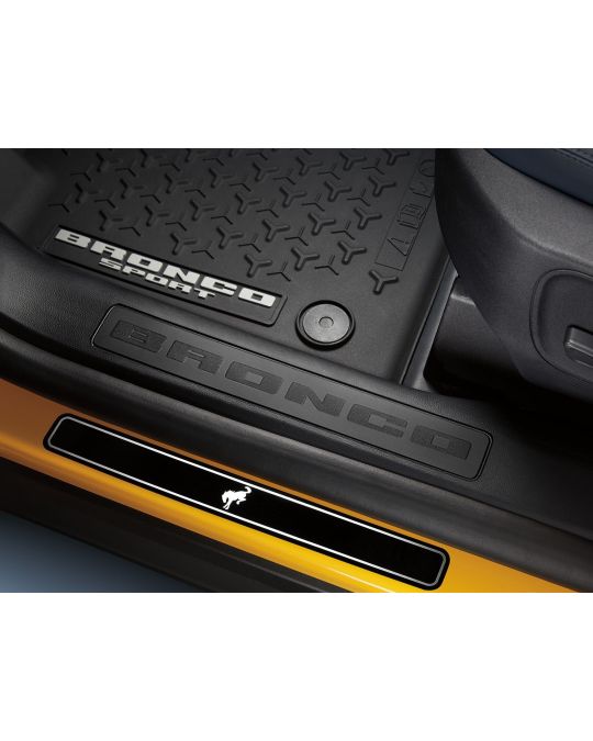 Ford Door Sill Plates Black Platinum Kit Of Four For Front And Rear