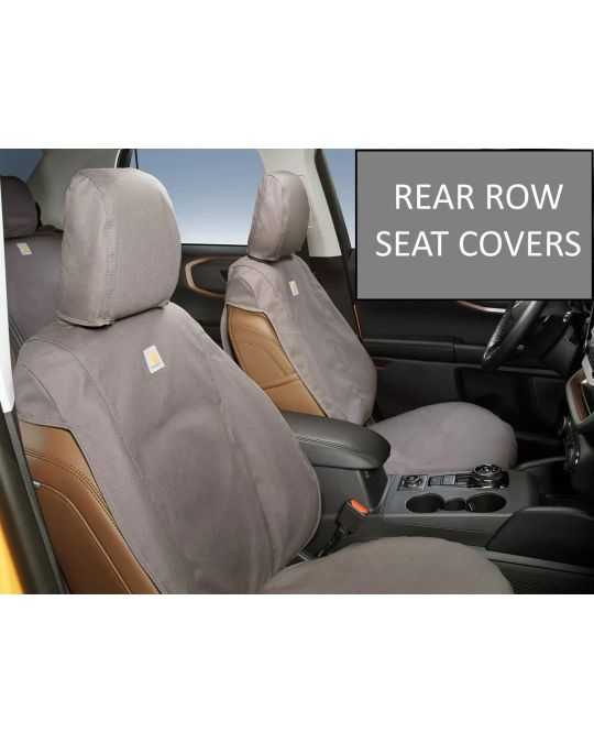 Ford Seat Covers Covercraft Rear 60/40 With Armrest & Under Seat Storage Carhartt Pebble Gray