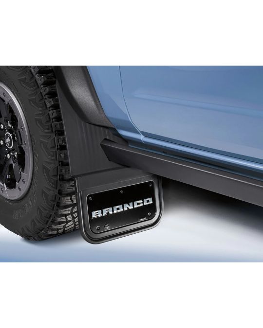 Ford Splash Guards Front Set Gatorback Black Bronco Text Logo For Rock Rails