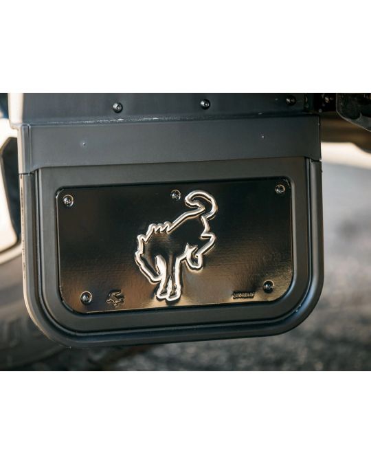 Ford Splash Guards Front Set Gatorback Black Bucking Bronco Logo For Rock Rails