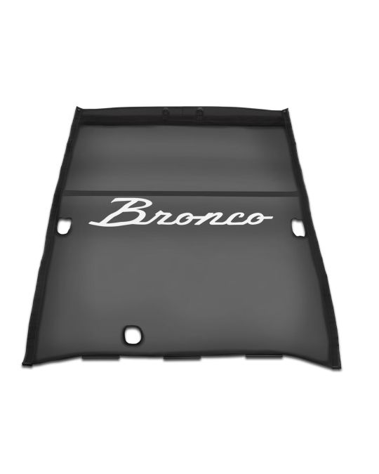 Ford Mesh Soft Top Bimini 4 Door Bronco Script Logo Black With Light Gray