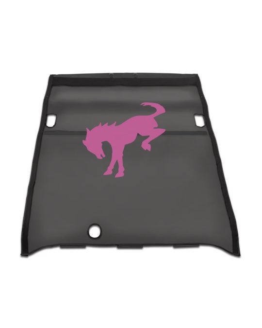 Ford Mesh Soft Top Bimini 2 Door Bronco Horse Logo Black With Pink