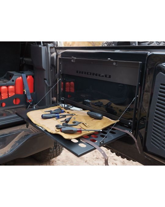 Ford Tailgate Folding Table For Rear Swing Gate With MOLLE Grid