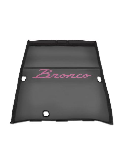 Ford Mesh Soft Top Bimini 4 Door Bronco Script Logo Black With Pink
