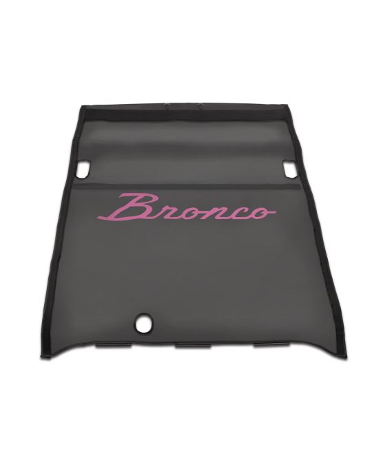 Ford Mesh Soft Top Bimini 2 Door Bronco Script Logo Black With Pink