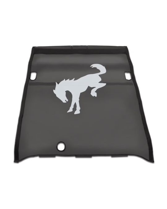 Ford Mesh Soft Top Bimini 2 Door Bronco Horse Logo Black With Light Gray