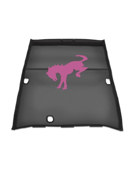 Ford Mesh Soft Top Bimini 4 Door Bronco Horse Logo Black With Pink