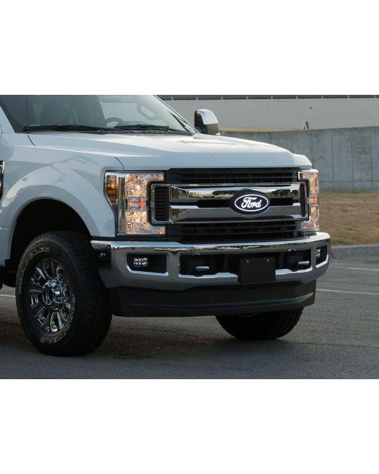 Ford LED Illuminated Front Grille Black Ford Oval Emblem For Halogen Headlight Vehicles Without Front Camera