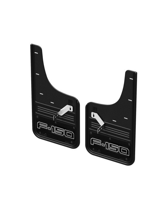 Ford Splash Guards - Front - Gatorback Black W/ F-150 Logo