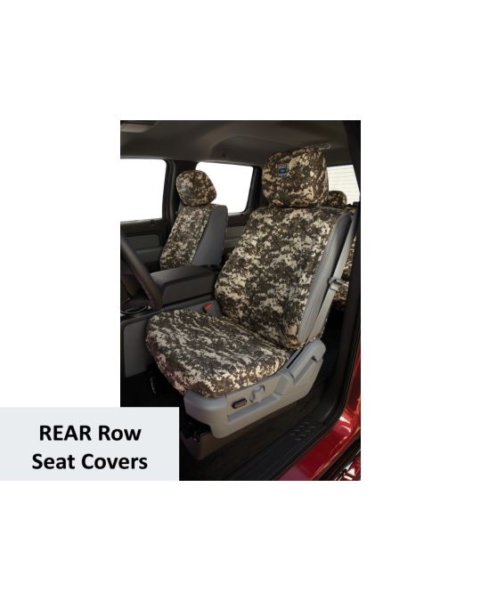 Ford Seat Cover - Rear Row 60/40 With Armrest - SuperCrew - Carhartt Realtree Xtra Green Camo SeatSaver