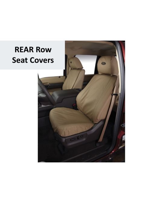 Ford Seat Cover - Rear Row 60/40 W/O Armrest - Supercrew - Taupe