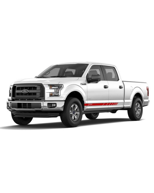 Ford Graphics Kit - Speed Stripe - Red / Black