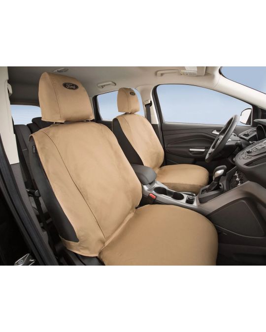 Ford Seat Cover - Front Row Captains Chairs - Taupe