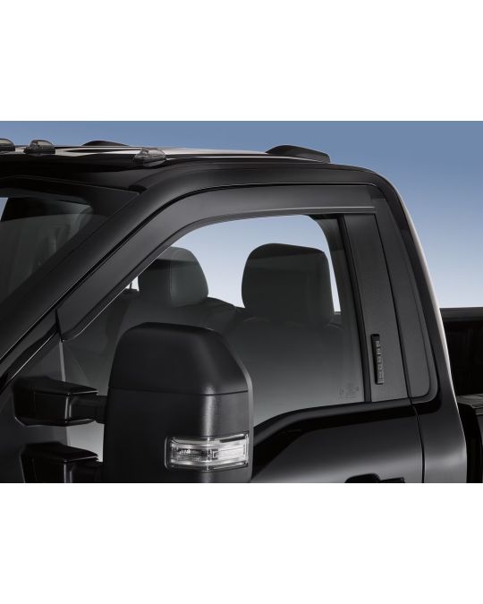 Ford Window Deflectors - Regular Cab - Smoke - Low Profile 2 Piece Kit