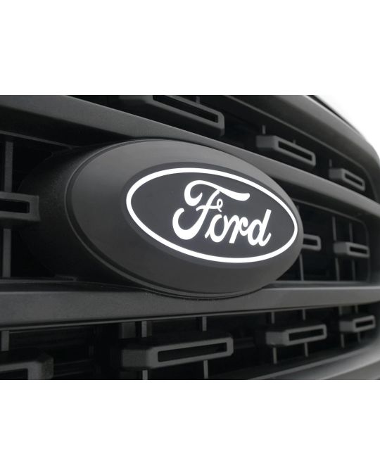 Ford LED Lighted Ford Oval Grille Emblem For Vehicles Without Front Camera And With Halogen Headlights