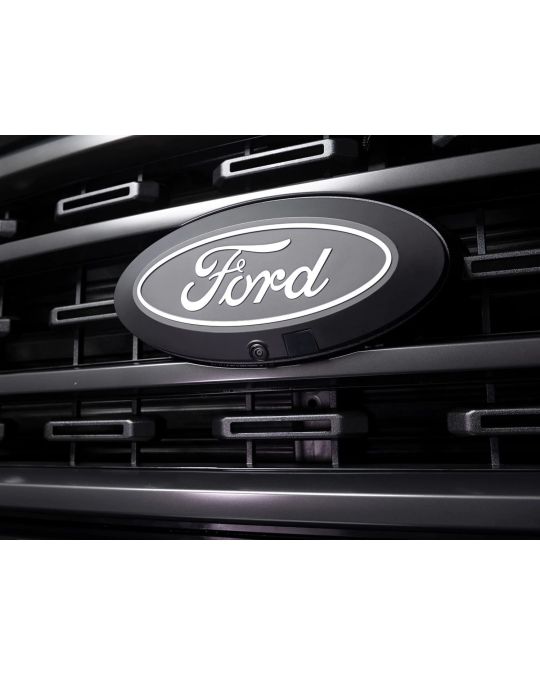 Ford LED Lighted Ford Oval Grille Emblem For Vehicles With Front Camera And Halogen Headlights