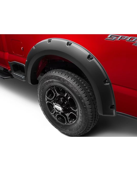 Ford Pocket Style Textured Matte Black Fender Flares Preassembled Kit Of Four By Bushwacker For 6.75 Foot Bed