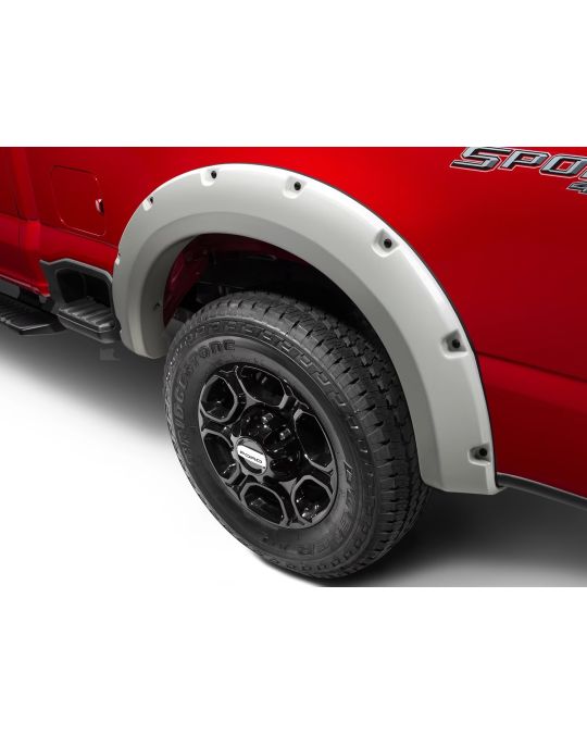 Ford Pocket Style Primed Paintable Fender Flares Unassembled Kit Of Four By Bushwacker For 6.75 Foot Bed