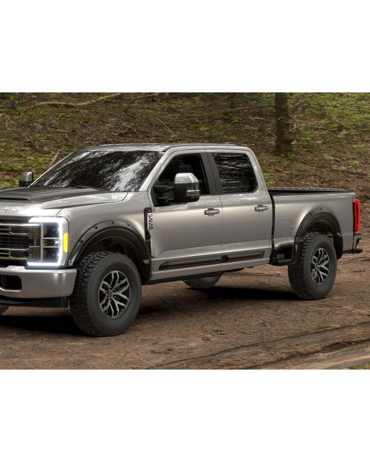 Ford Fender Flare Kit Superbolt Four Piece Set By AirDesign For 6.75 Foot Bed Crew Cab