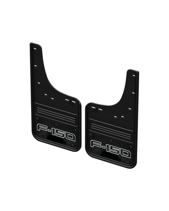 Ford Splash Guards - Rear - For Lightning - Gatorback F-150 Logo On Black Surround