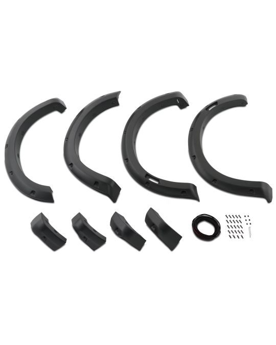 Ford Bushwacker Fender Flares Kit Of Four Matte Black With Textured Bolt On Look