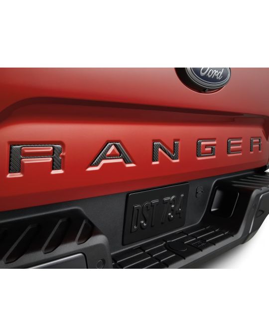 Ford Tufskinz Carbon Fiber Domed RANGER Tailgate Letters