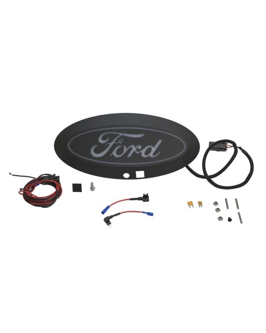 Ford Illuminated Black Ford Oval Grille Emblem For Vehicles With Front Camera
