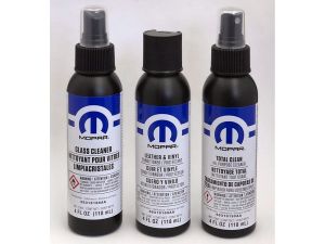 Mopar Car Care Kit With Glass Cleaner / Leather & Vinyl Conditioner & Protectant / Total Clean