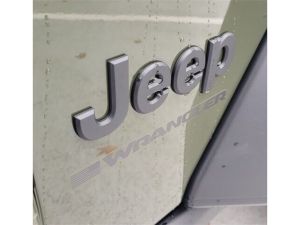 Mopar Decal Wrangler With American Flag Low Gloss Black For Passenger Side