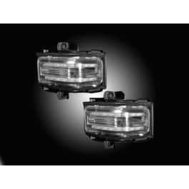 RECON LED Side Mirror Lenses - Clear Lens / Amber Running Lights