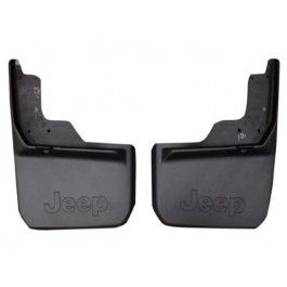 Mopar Splash Guards Rear Molded Black W/ Jeep Logo