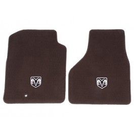 Mopar Floor Mats Carpeted Front Bark Brown