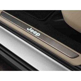Mopar Door Sill Guards Illuminated Jeep Logo