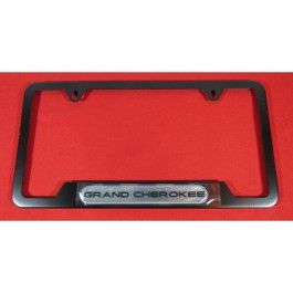 Mopar Plate Frame Black W/ Grand Cherokee Logo