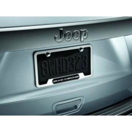 Mopar Plate Frame Polished With Grand Cherokee Logo