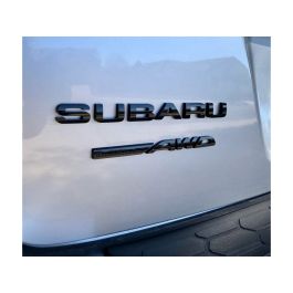 Subaru Emblem Subaru Symmetrical AWD Gloss Black