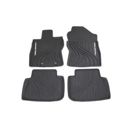 Subaru All Weather Floor Liners Kit Of Four For Front And Rear Black With White Crosstrek Logo